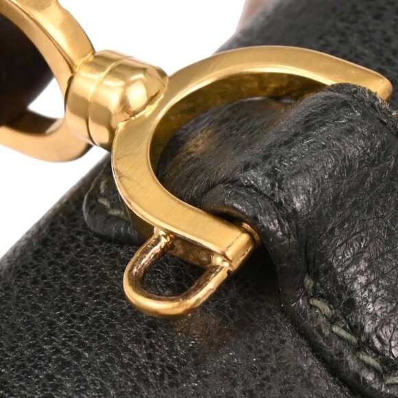 Gucci Dark Green Pigskin Bamboo 2way Handbag - Picture 5 of 10